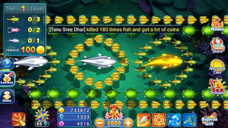 Basic Algorithm Programmed in Fish Shooting Machines